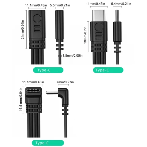 USB Type-C к Type-C кабель-удлинитель 90 градусов 45Вт