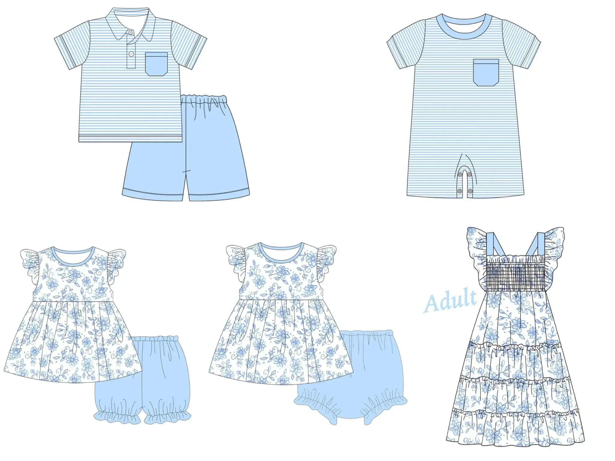 Бутик детский комплект жемчужные маленькие шорты с цветочным принтом эластичные