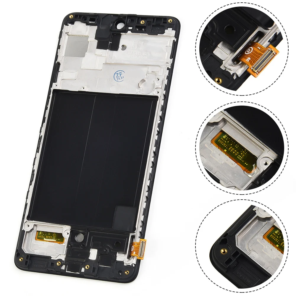 DS A515U для Galaxy A51 SM-A515F в сборе A515 экран практичный синтетический металлический