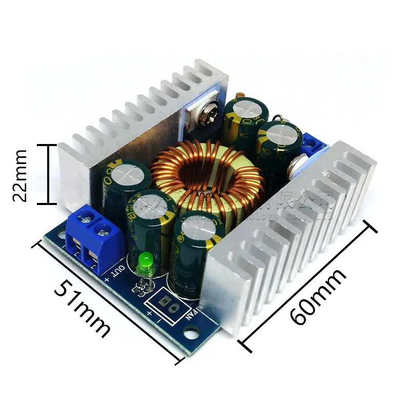 

DHL 50Pcs DC-DC High Power Low Ripple 12A Adjustable Step-down Module 95% Efficient Car Power Module
