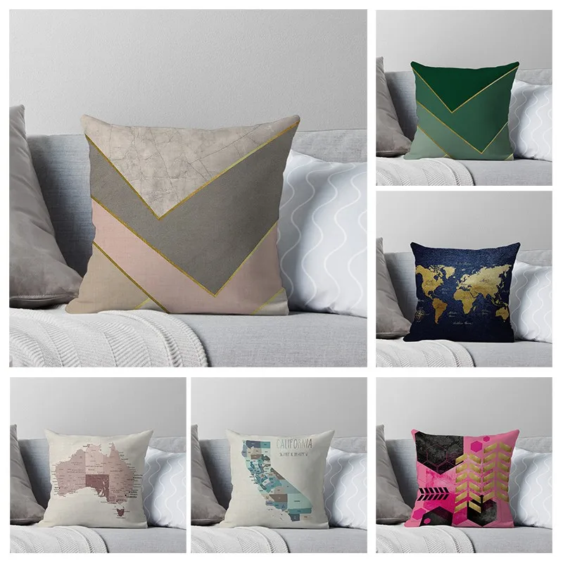 

Декоративный чехол для подушки в американском стиле, 40x40 см 50x50 60x60 см