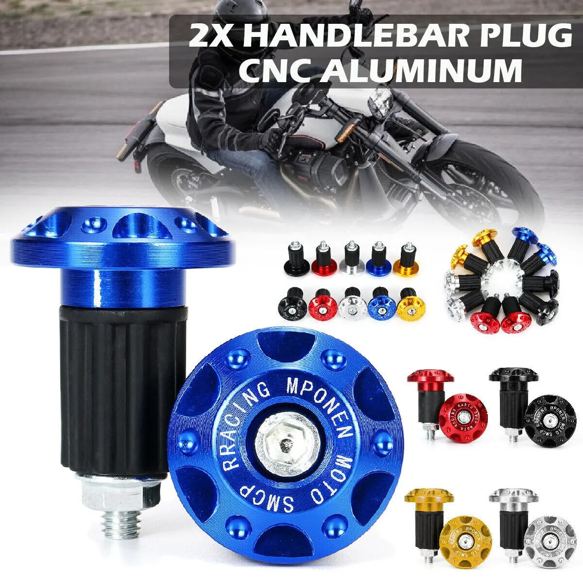 8 цветов заглушка для Руля Мотоцикла задняя крышка мотоцикла регулятор скорости