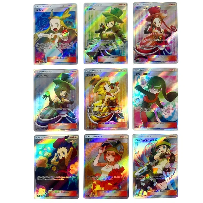 9 шт./набор флеш-карты для покемонов