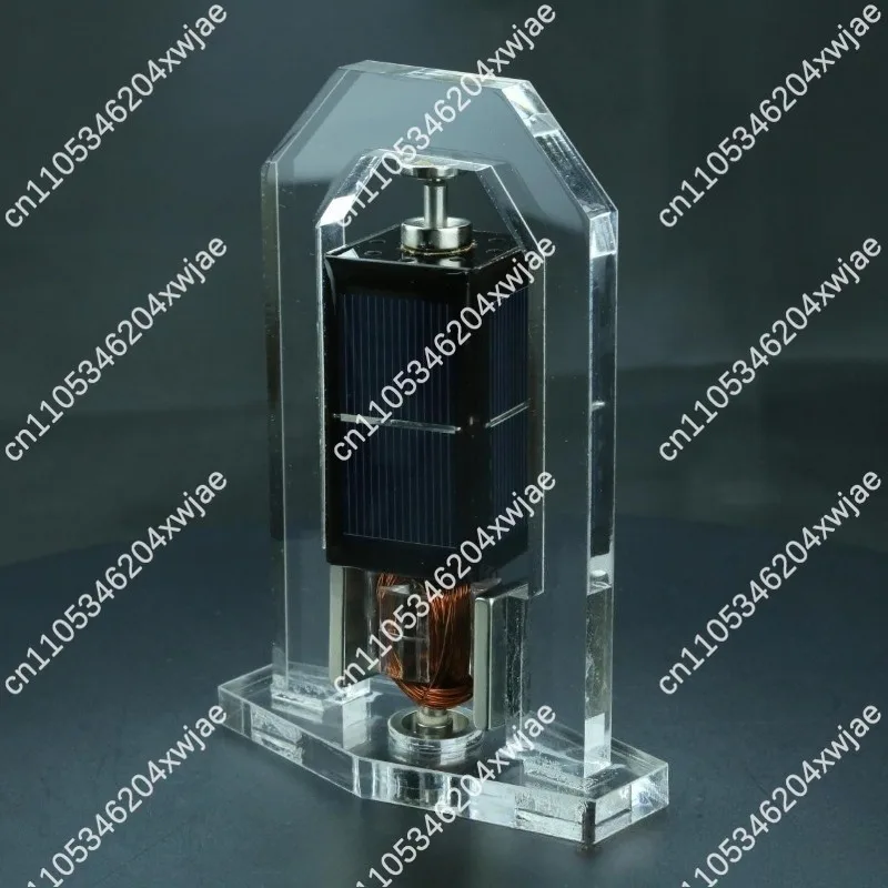 Фото Магнитная левитирующая солнечная игрушка Mendocino Motor: вертикально вращающаяся образовательная научная модель для изучения физики, подарок для рабочего стола №4
