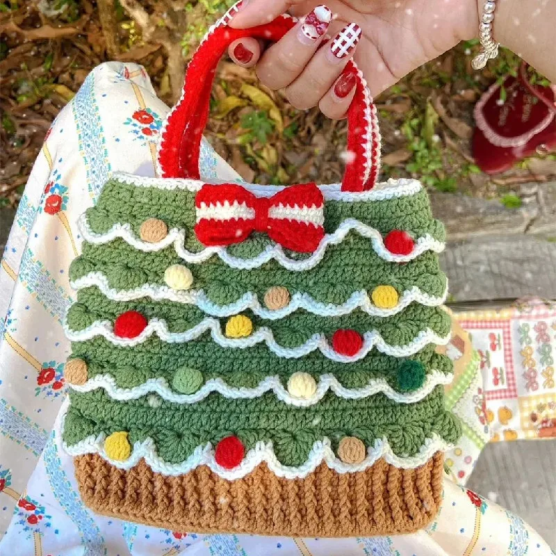 Handmade crochet, beautiful and generous shoulder bag, handbag with lining, large capacity backpack, exquisite and practical