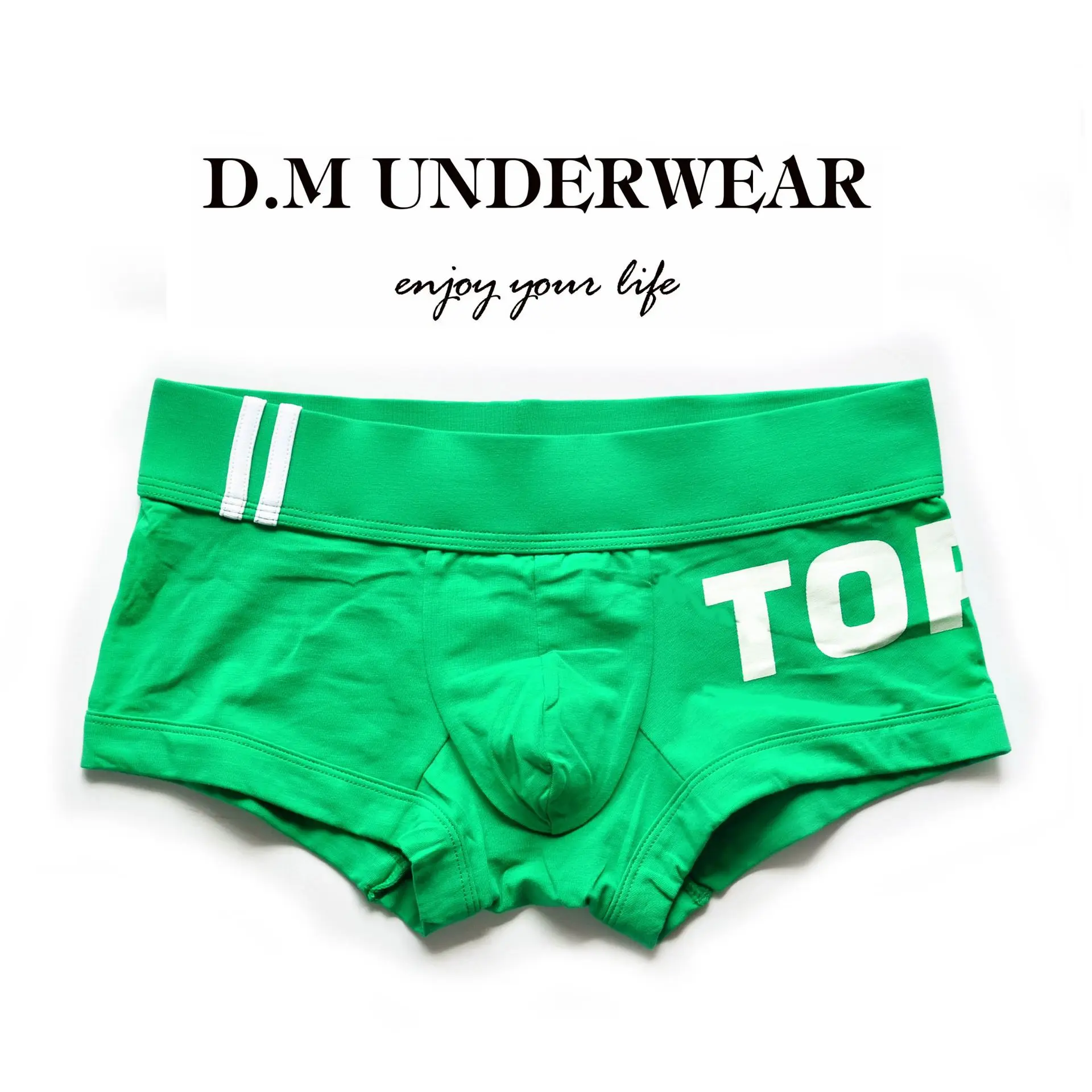 Men's Underwear Low Waist Sexy Boxers Top Bottom Print Homme Gay Under Pants Boxers