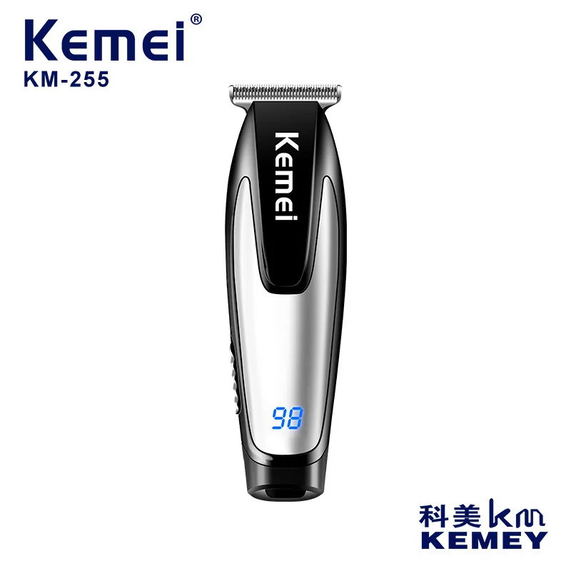 

kemei hair trimmer KM-255 USB rechargeable hair clipper haircut machine oilhead clipper engraving hair carving whitening