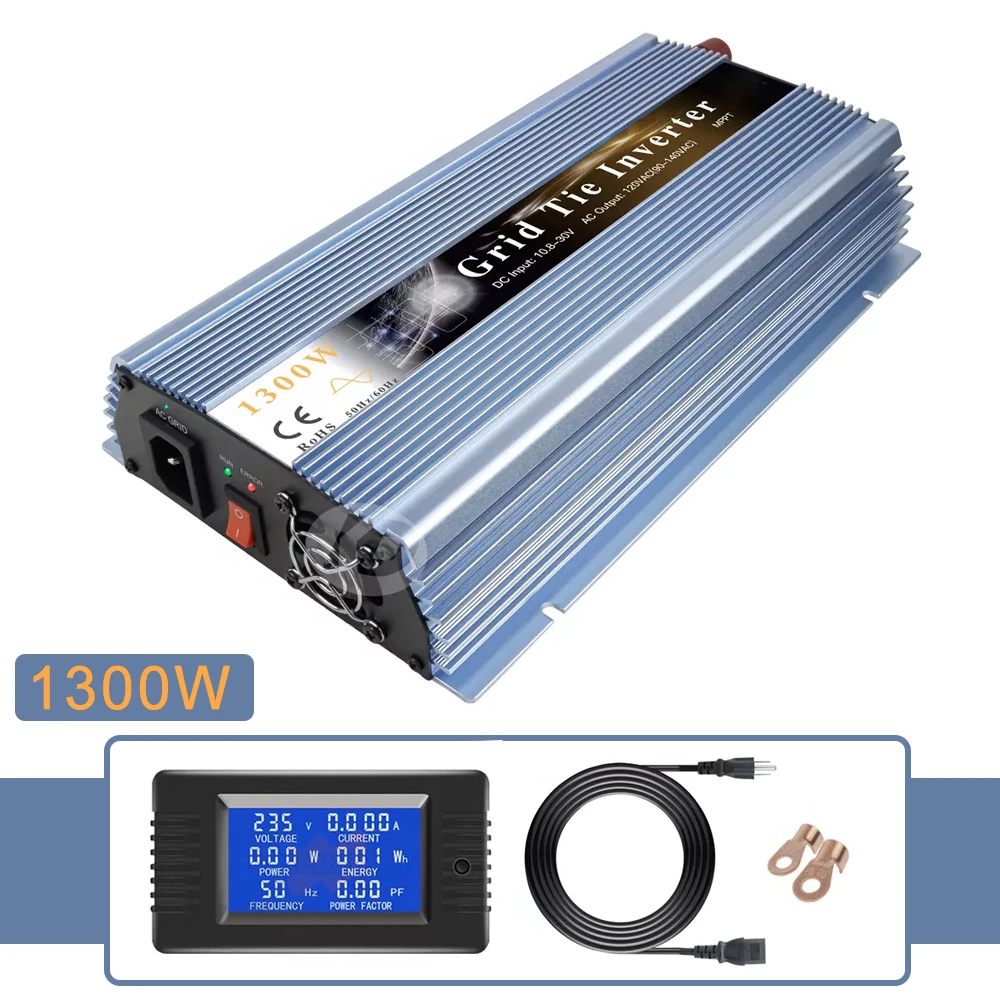 1300 Вт 10,5-50 В постоянного тока MPPT устройство для домашней фотосъемки преобразователь немодулированного синусоидального сигнала 120 в 230 В переменного тока микроинвертор для панели PV