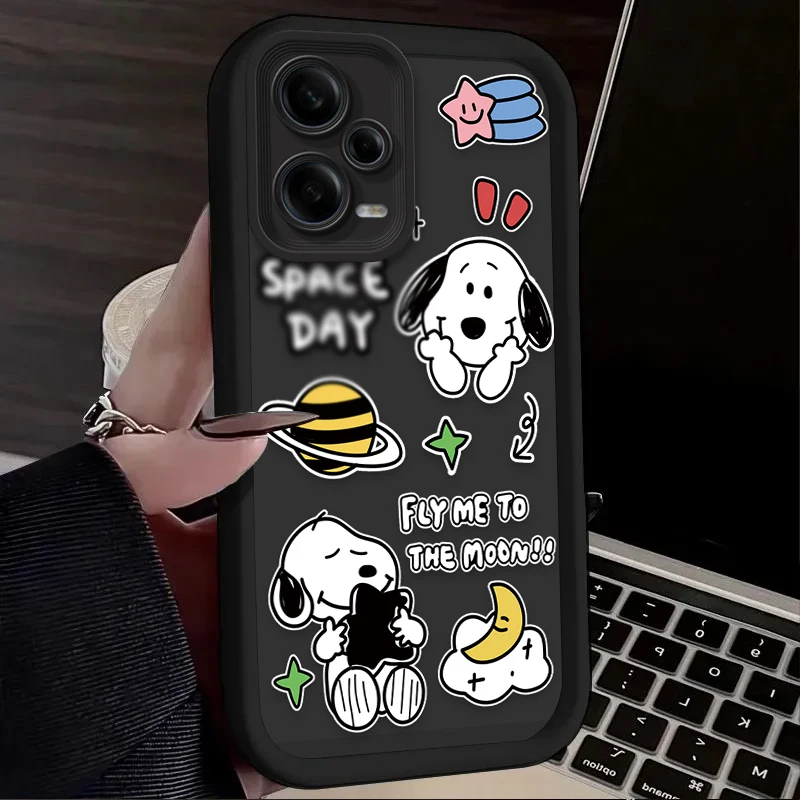 Силиконовый противоударный чехол S-Snoopys для Xiaomi Redmi Note 13 12 11 Pro Plus 4G 5G 12S 11S 10S 10 9 9S 8 12C