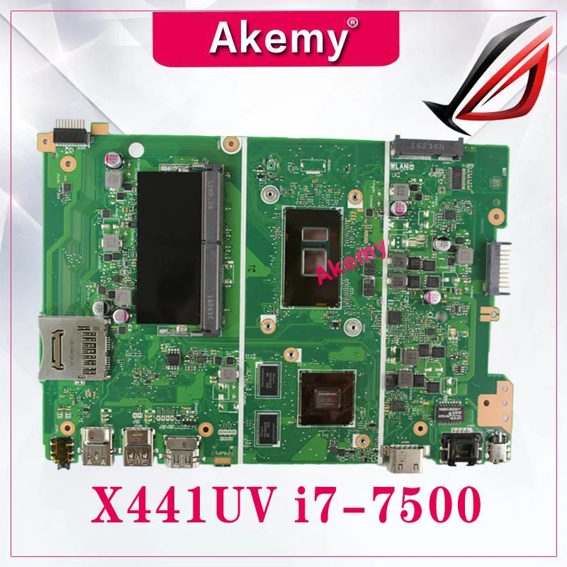 

X441UA Motherboard with 4G RAM i7-7500 For Asus X441UV X441U F441U A441U X441UR Laptop Mainboard Motherboard test 100% OK
