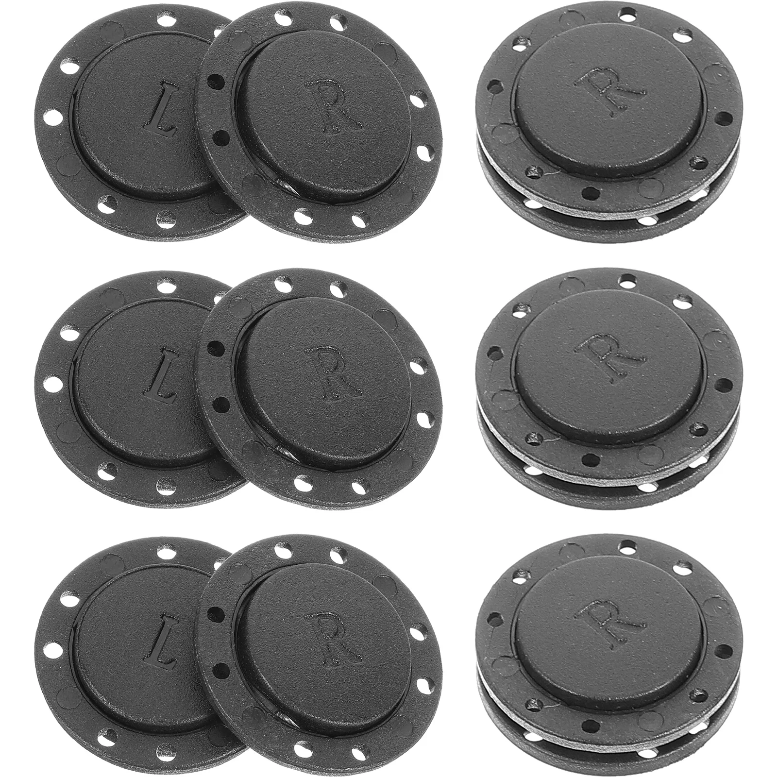 6-парный кошелек винтажные круглые магнитные пуговицы невидимые швейные кнопки