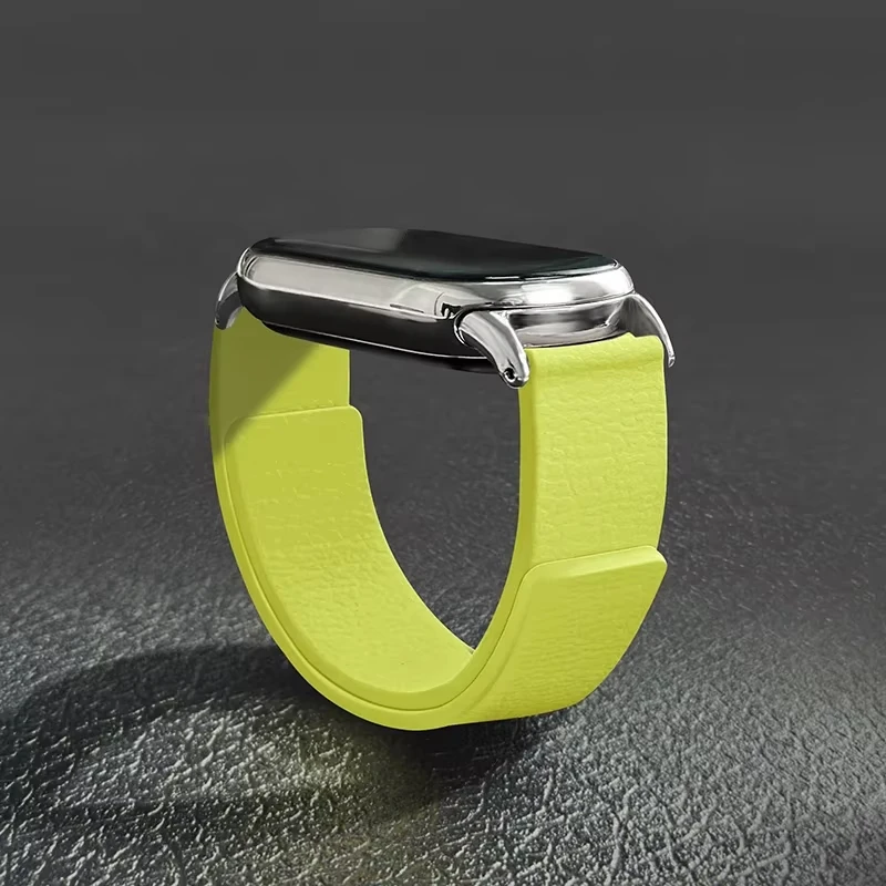 Фото Магнитные силиконовые ремешки для смарт-часов Mi Band 10, 9, 8, сменный браслет, ремешок, браслет-корреа, ремешок для Xiaomi Band 10 №2