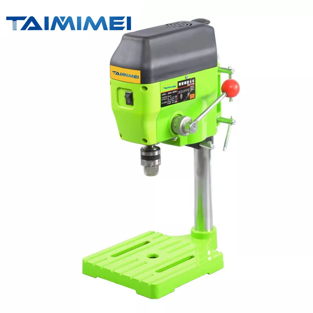 Высокоскоростной Настольный сверлильный станок TAIMIMEI 480 Вт сверлильный станок сверлильный патрон 1-10 мм для самостоятельного изготовления дерева металла электрические инструменты