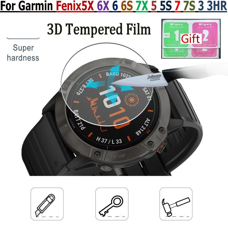 10 упаковок экран для часов Garmin Fenix7 7S 7X 6 6X 6S 5 5X фотопленка HD 3D закаленное стекло