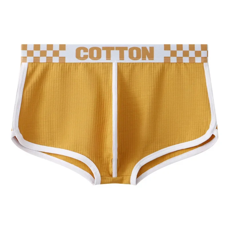 

Men Underwear Boyshort Trend Boys Boxers Cotton Breathable Shorts.