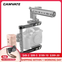 camvate 2pcs aluminum cheese bar 124mm long with 15mm single rod clamp adapter for dslr camera cage rig photography accessories