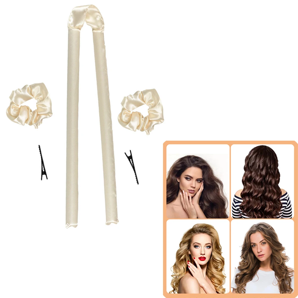 

Lazy Heatless Curling Rod Headband Hair Rollers Wave Formers Wet Wavy Bundles No Heat Curls Hair Styling Tools Curl Bar бигуди