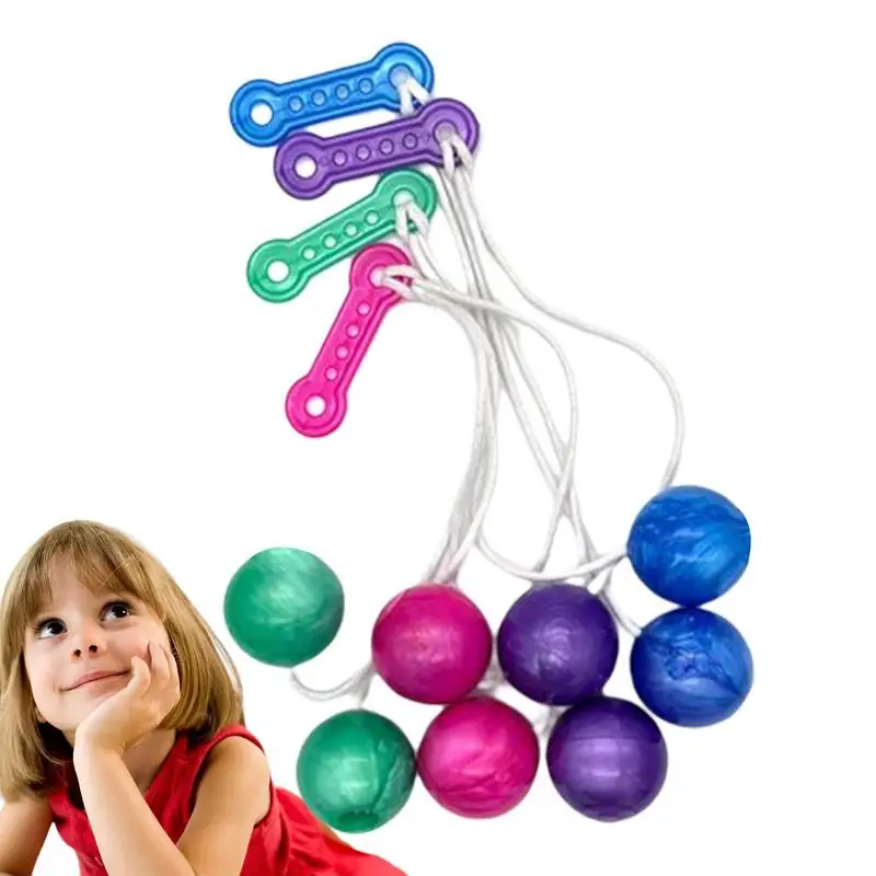 

Clackers Balls On A String Click Vintage Mini Clackers Knockers Toy Anti Stress With Built In Button Battery For Kids 2 Balls