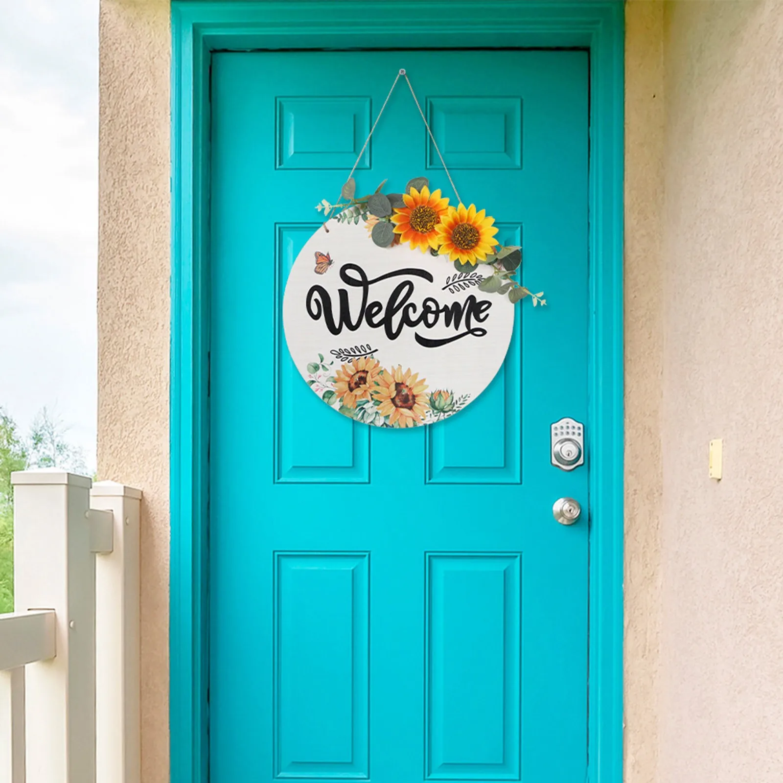 

Декоративная подвесная зимняя накидка с цифрами на входную дверь, декоративная накидка для гостиной, столовой, Большой Настенный декор