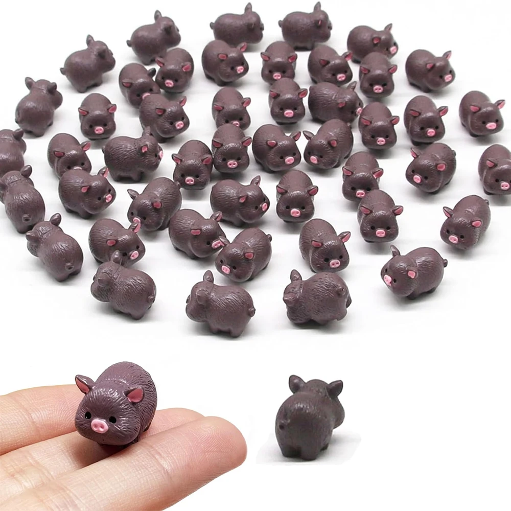 5/10 шт. Симпатичные Миниатюрные Мини-поросята из смолы сказочные садовые фигурки