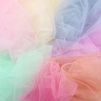 200160cm elastic tulle lace fabric handmade sewing diy fabrics by the meter skirt clothing decorative tulle fabrics