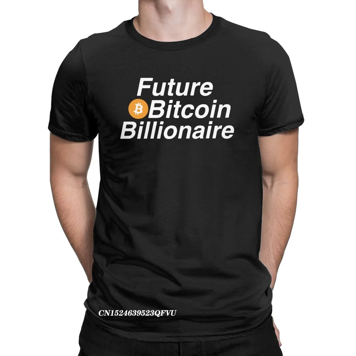 

Men Future Bitcoin Billionaire Cryptocurrency Tshirt Premium Cotton Tops Cool Harajuku Crew Neck Tee Shirt T-Shirts