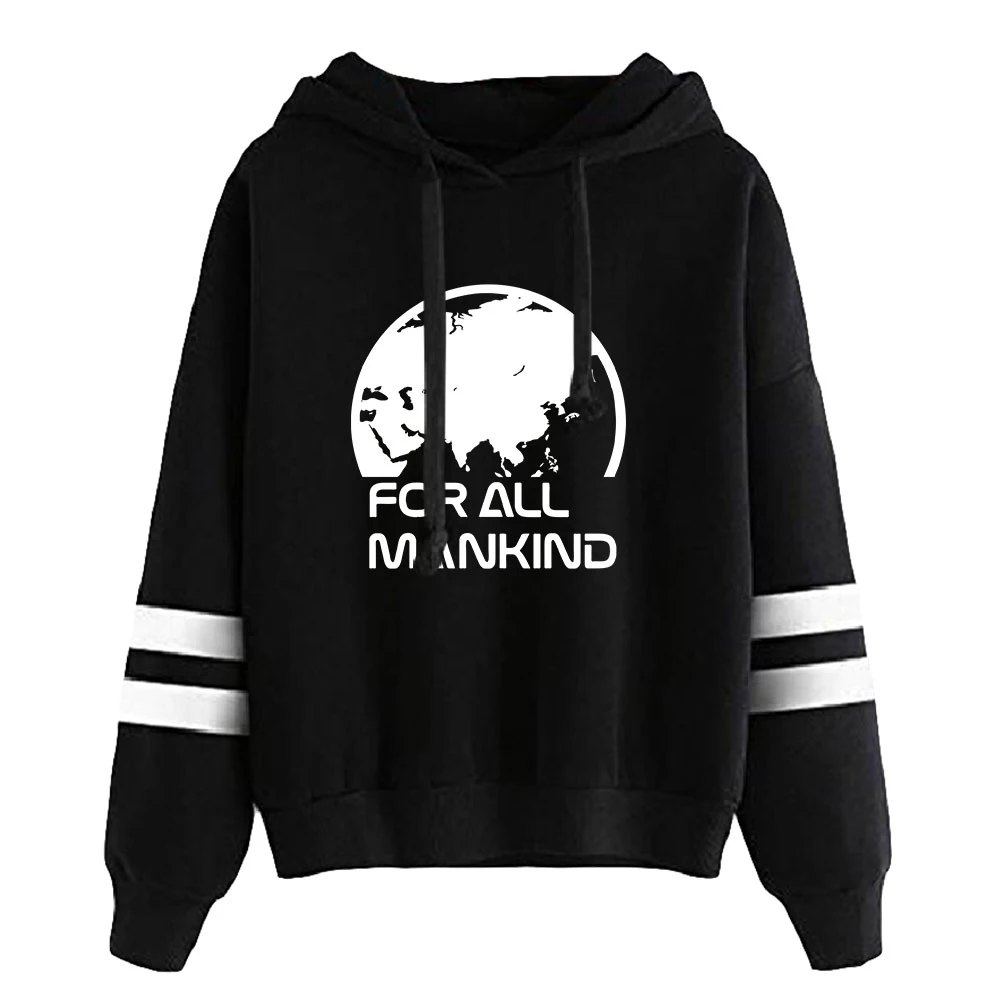 

For All Mankind Fashion Hoodies Unisex Long Sleeve Hooded Sweatshirts Unisex Casual Streetwear Clothes