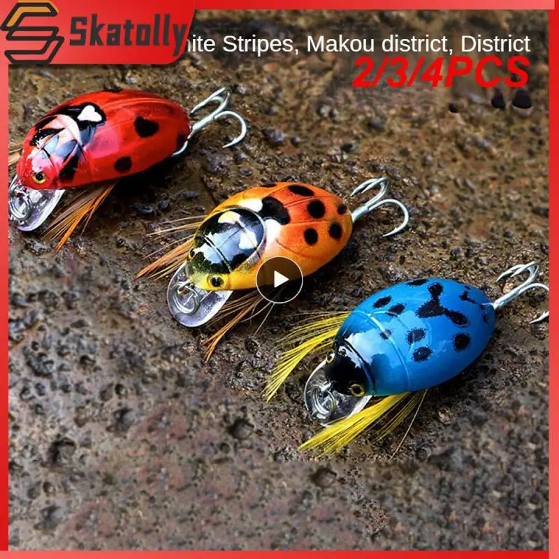 

2/3/4PCS With Blood Tank Hook Luya Bait 3.8cm/4g Fishing Lures Simulation Minino Floating Water Fishing Tackle Attractive