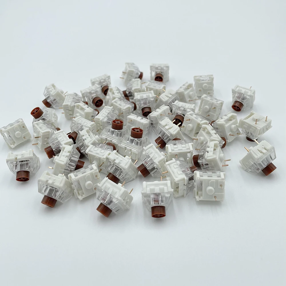 

Wholesales Kailh Box Switch Tactile Box Silent Brown DIY Custom Mechanical Keyboard Compatible Cherry MX SMD 3Pin Switches