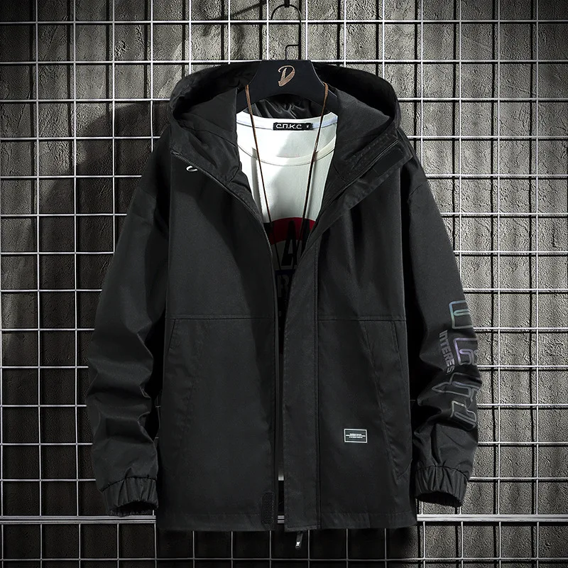 

Куртка-карго мужская с капюшоном, тактическая ветровка, Бомбер для активного отдыха, походов, рыбалки, весна-осень