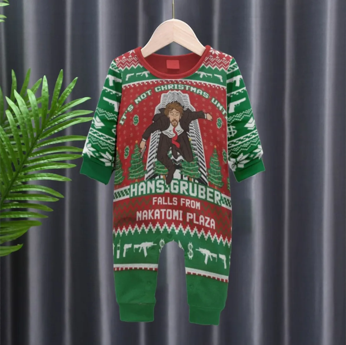 Детский комбинезон с 3D принтом Санта Клауса