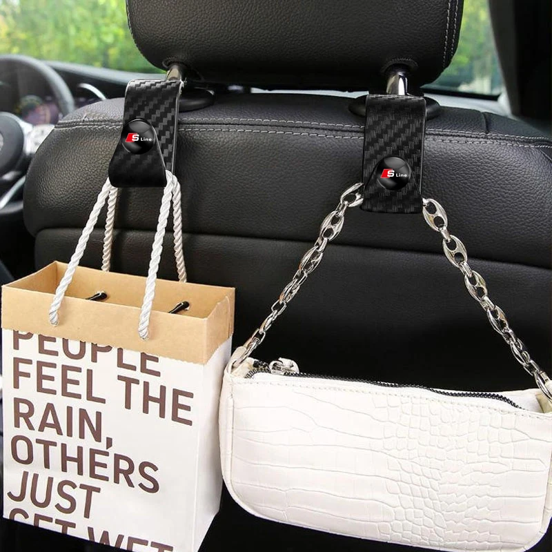 2 шт. автомобильный крючок для сумок и одежды Съемный зажим крепления аксессуары