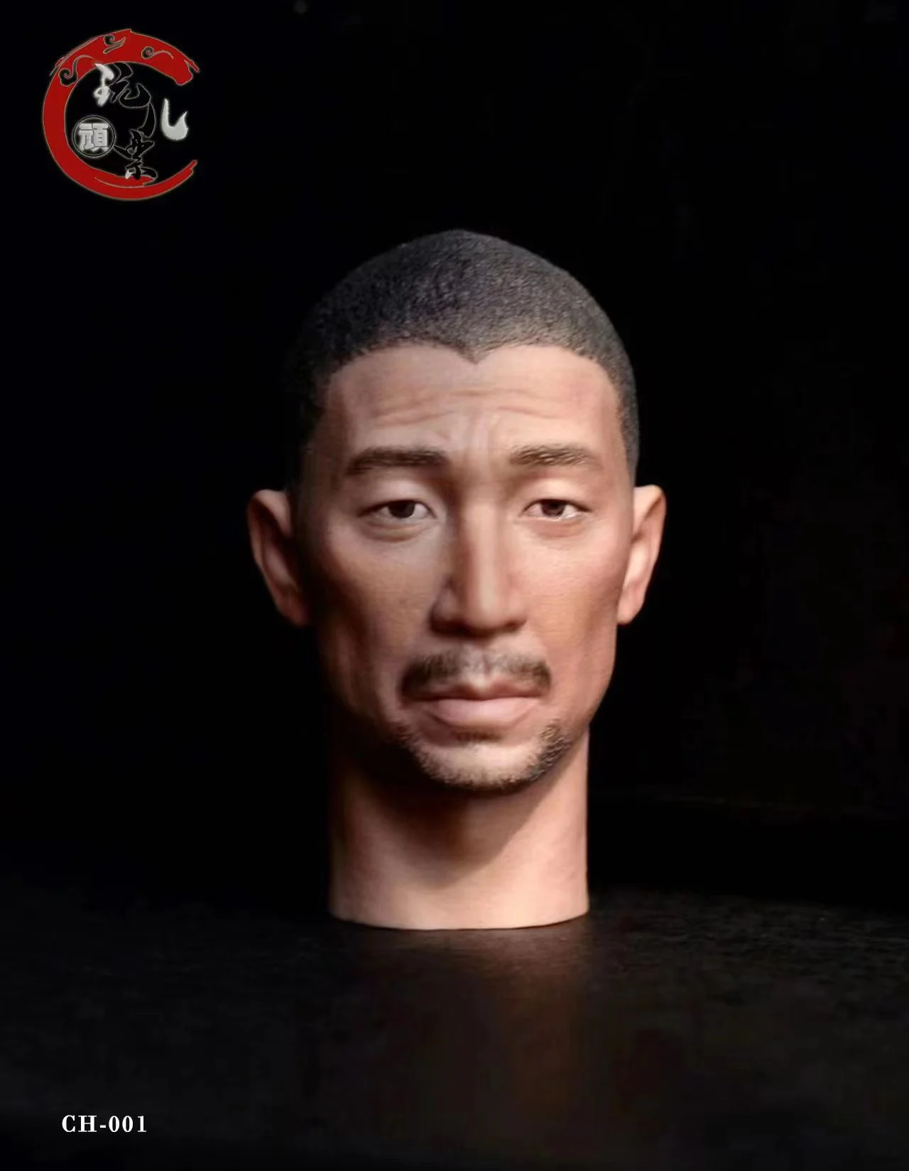 1/6 фигурка лицевого бассейна, Азиатский жесткий парень, Wang Qianyuan, Мужская голова, резьба, подходит для 12-дюймовой экшн-фигурки, сборная самодельная фигурка