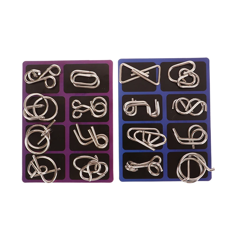 

8 шт./набор, детские развивающие пазлы-пряжки