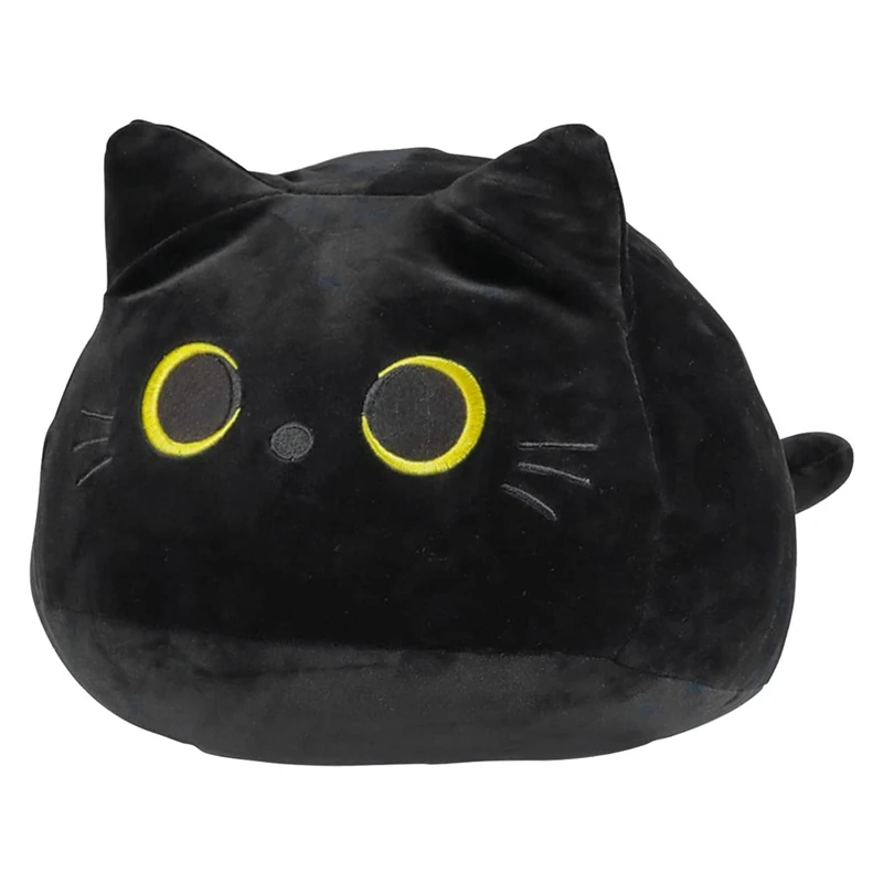 

Плюшевая подушка в виде черной кошки, подушка в виде кошки, набивное животное в виде черной кошки, подарок на Рождество, день рождения, вечер...