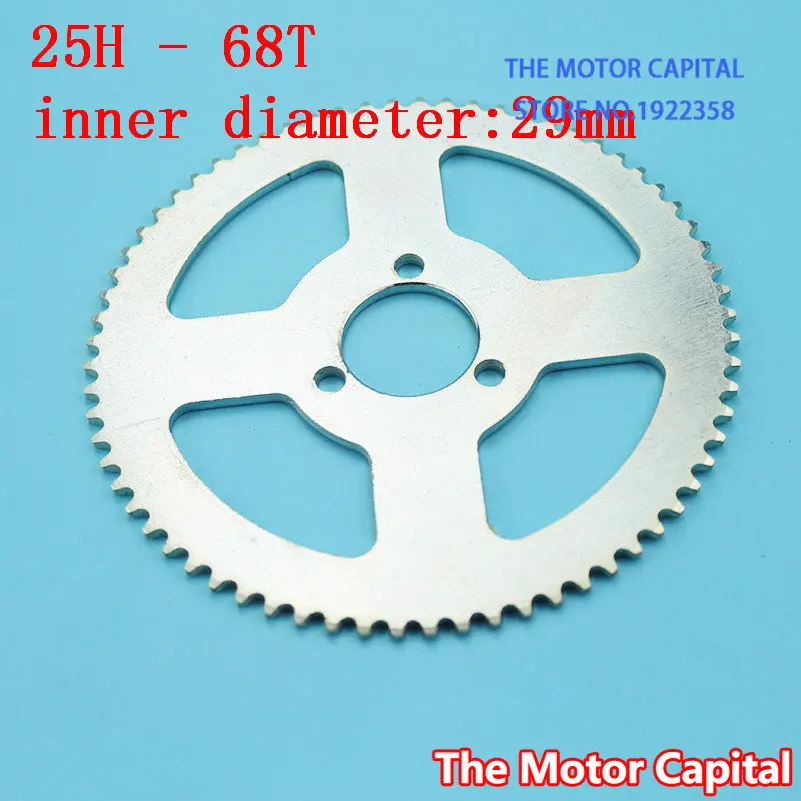 

free shipping 25H 68 T Tooth 29mm Rear Sprocket fits 47cc 49cc 2 Stroke ATV Quad Go Kart