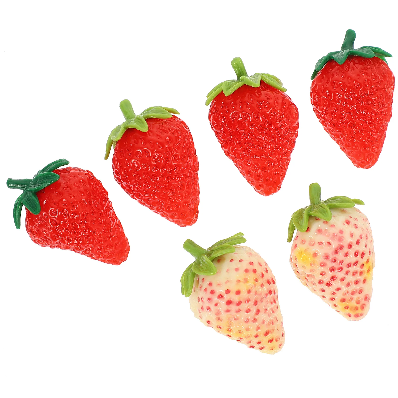

6pcs Multifunctional Lifelike Strawberry Crafts Window Displays Strawberry Models Strawberry Photography Decors