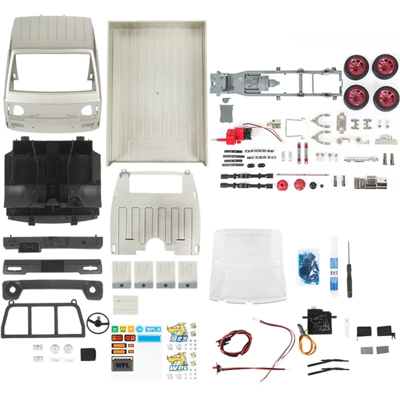 

Metal Chassis D12 Upgrade D12K 1:10 2WD RC Car KIT Remote Control Car 260 Motor DIY Modified Model For Kids Gifts Toy