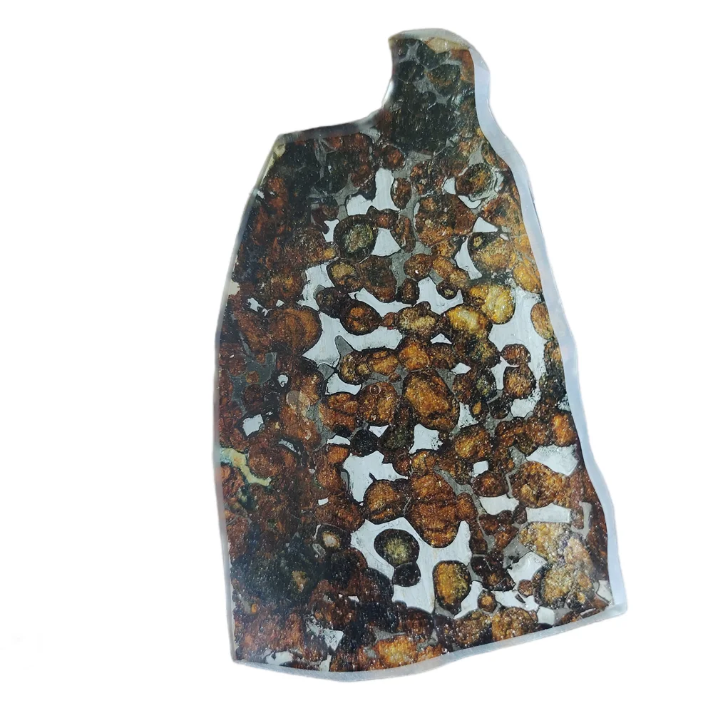 

45,1 г, серио паллазит, оливковые кусочки метеорита, натуральный материал метеорита, образцы оливкового метеорита, из Кении, TA252