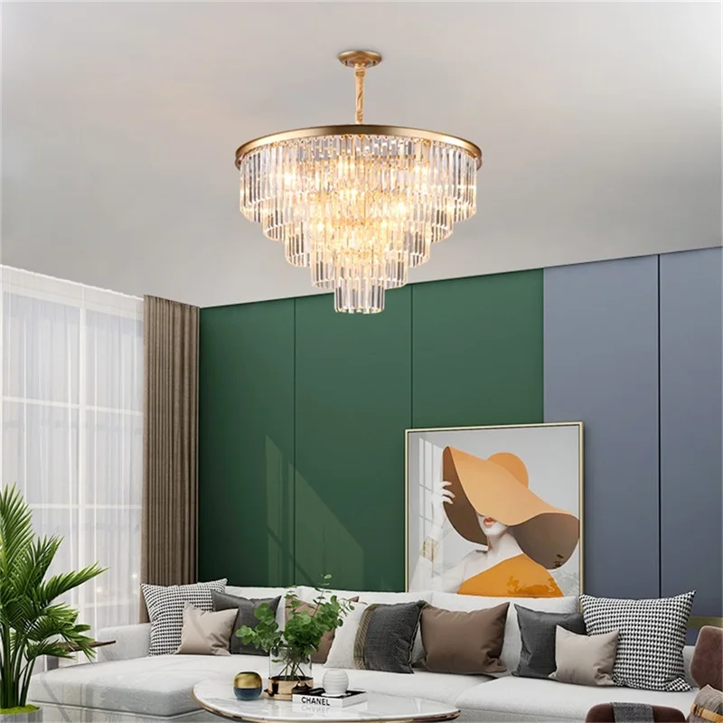 

TEMAR Pendant Lights Postmodern Luxury LED Crystal Lamp Fixture For Home Decoration Dining Room