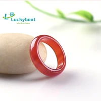Wonderful Woman Men's lovers100% Natural Real red Jade Gem Ring Lucky Rings Jewelry free shipping crystal Pendant rope