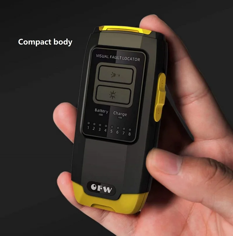 Lithium Battery FTTH Visual Fault Locator 30KM  TYPE-C Rechargeable Laser Source VFL 30MW