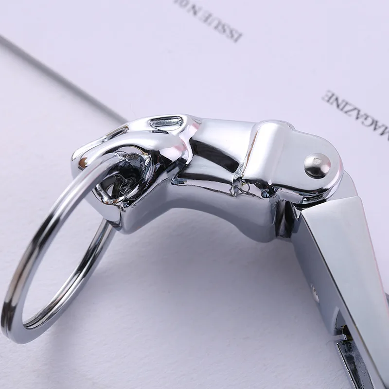 Брелок для ключей из цинкового сплава подвеска с головой леопарда Jaguar F-pace XJ XE XF S147