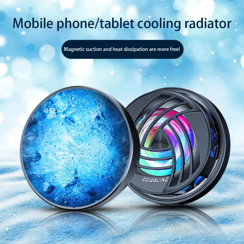 

RYRA Magnetic Universal Mini Mobile Phone Cooling Fan Radiator Game Cooler Cell Phone Cool Heat Sink For IPhone Xiaomi Oneplus