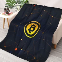 bitcoin soft throw blanket game blanket bed throw blanket soft cartoon printed bedspread bedspread sofa gift