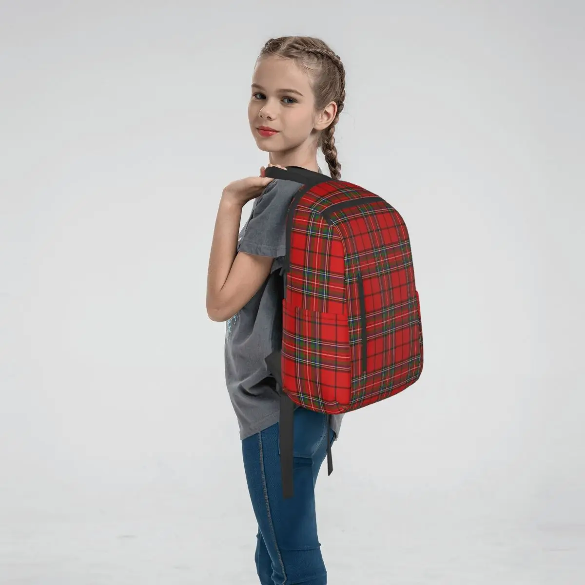 Красный клетчатый рюкзак Royal Stewart Of Galloway Tartan, студенческая сумка для книг, детская школьная сумка, сумки на плечо для ноутбука, мужские и женские сумки (art.: 3920dbba42acb) - 3920dbba42acb