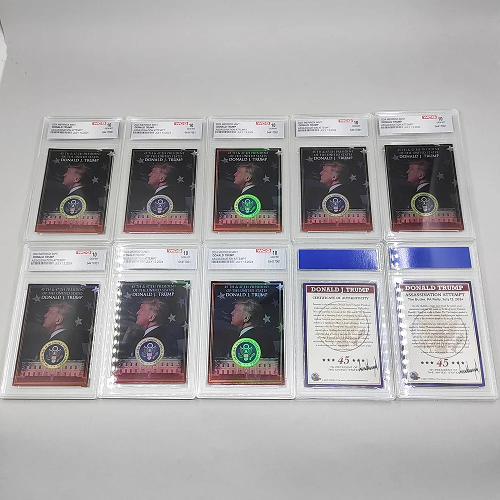 Президент Дональд Трамп карточка Выделенный дизайн с пластиковой планкой новый