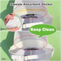 disposable hat brim stickers self adhesive sweat t absorbent sticker cap brim isolate foundation anti dirty sticker fastener
