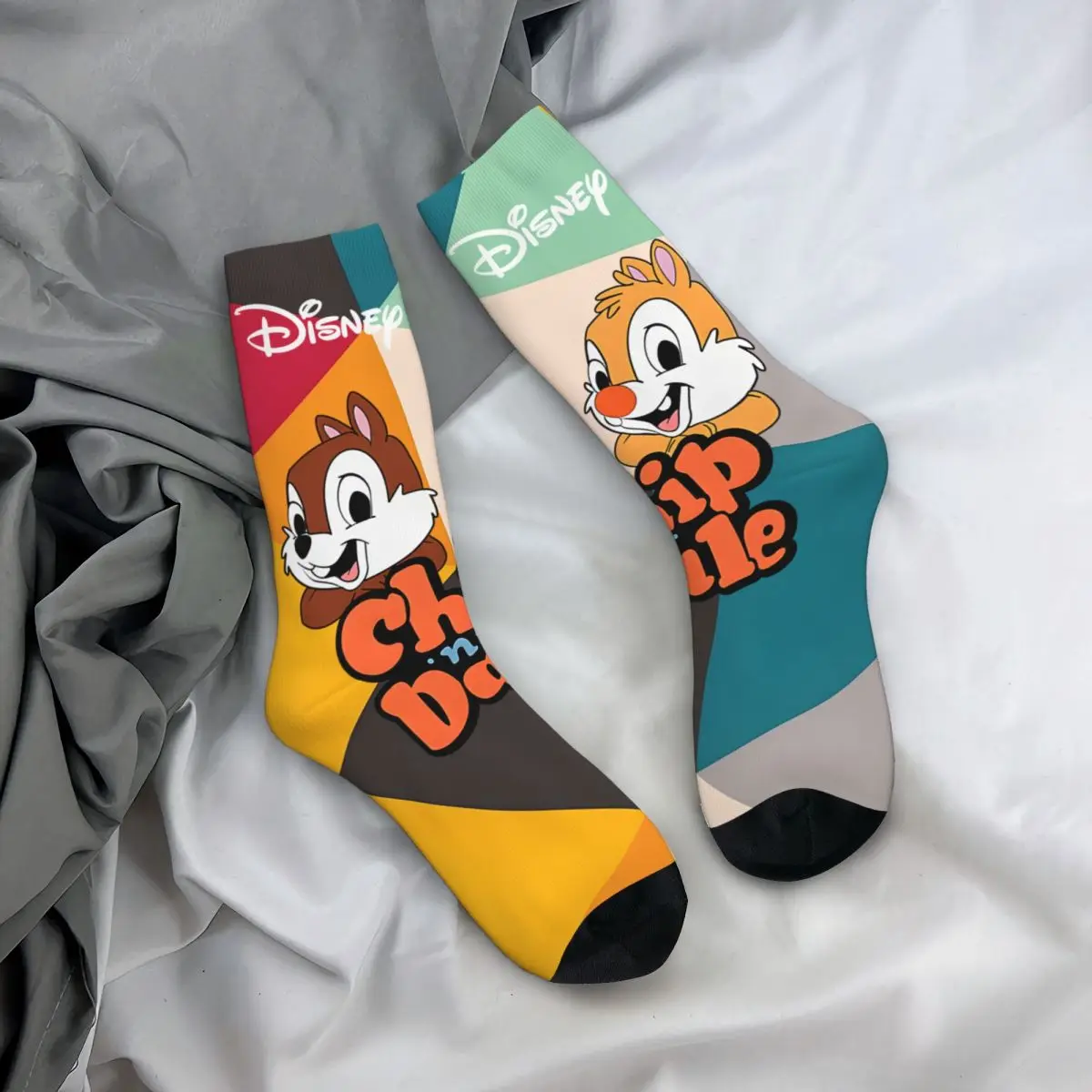 w cenie N Dale szalone męskie skarpetki uciskowe unisex Disney Rescue Rangers Harajuku bezszwowe drukowane śmieszne nowość Happy Crew skarpety