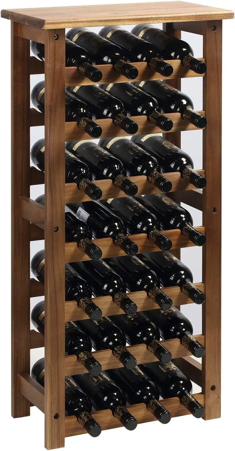 

Wine , 7 Tire Floor Wine Storage , 28 Bottles Holder, Freestanding Display for Kitchen, Pantry, Cellar, Natural Wine cooler buc